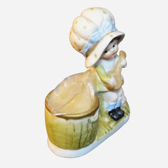 Set Of 2 Vintage Little Luvkins Figurines With Votive Candle Holders Taiwan - Picture 7 of 10